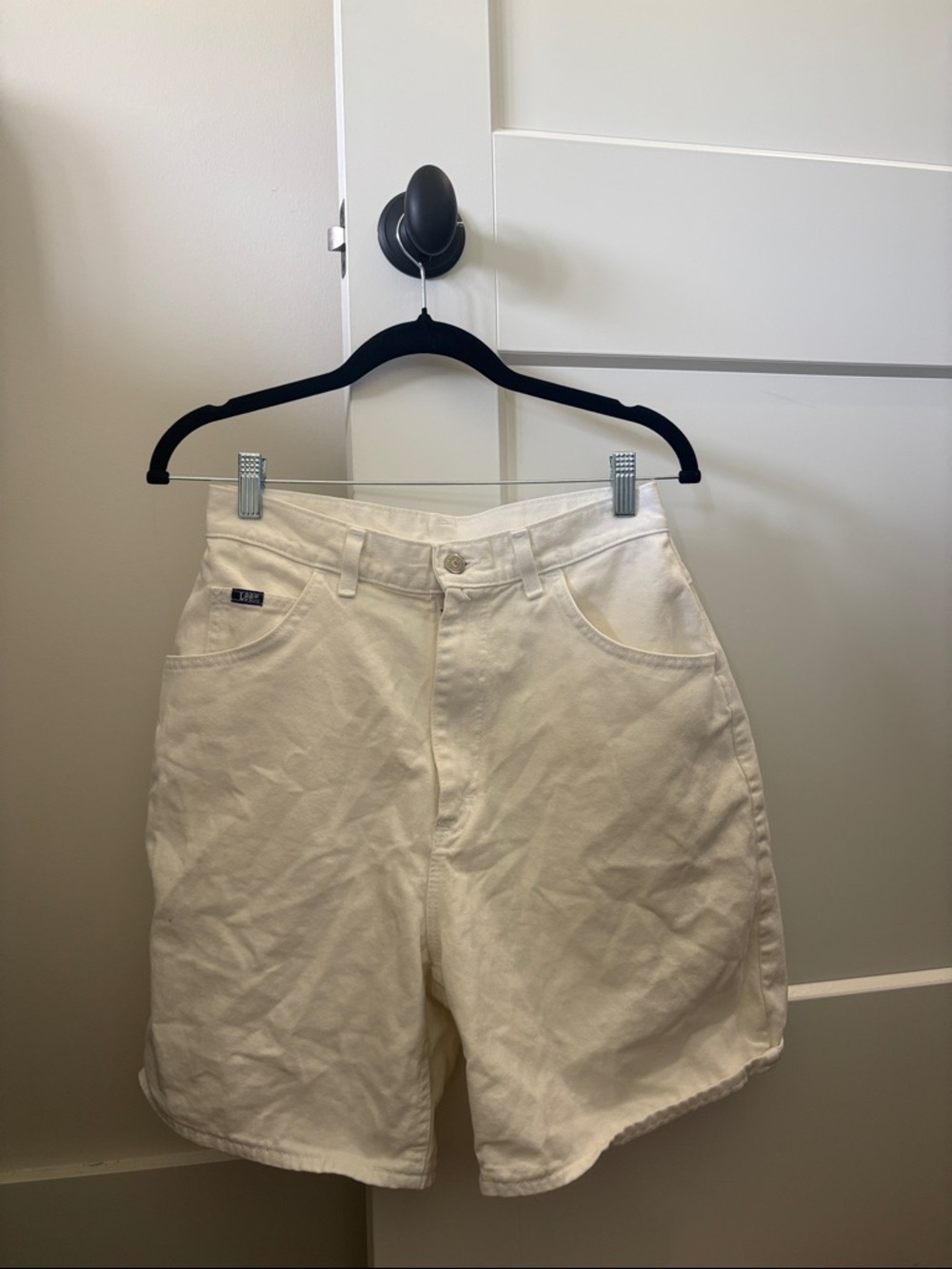 vintage lee white jorts
